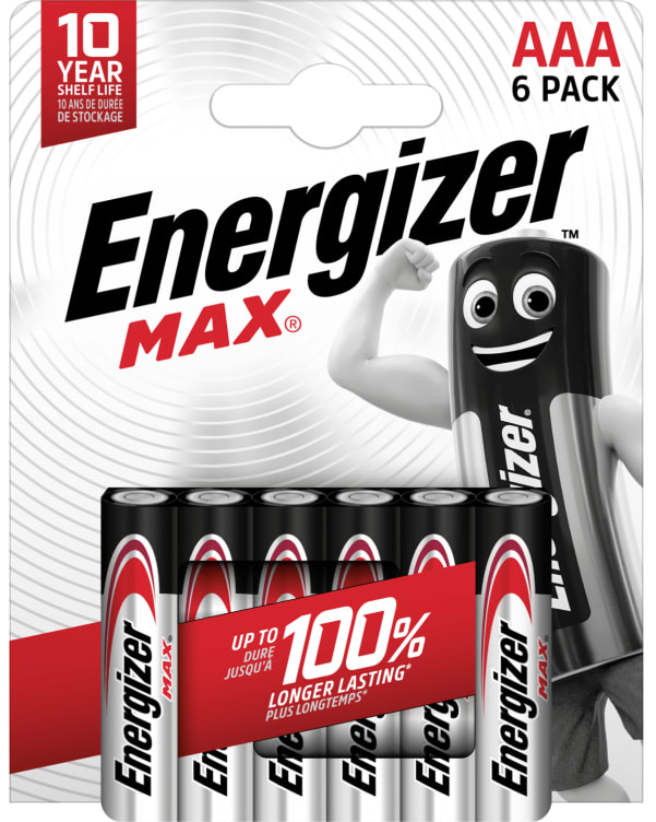 Bilde av Batteri Max Alk Aaa 6stk Energizer