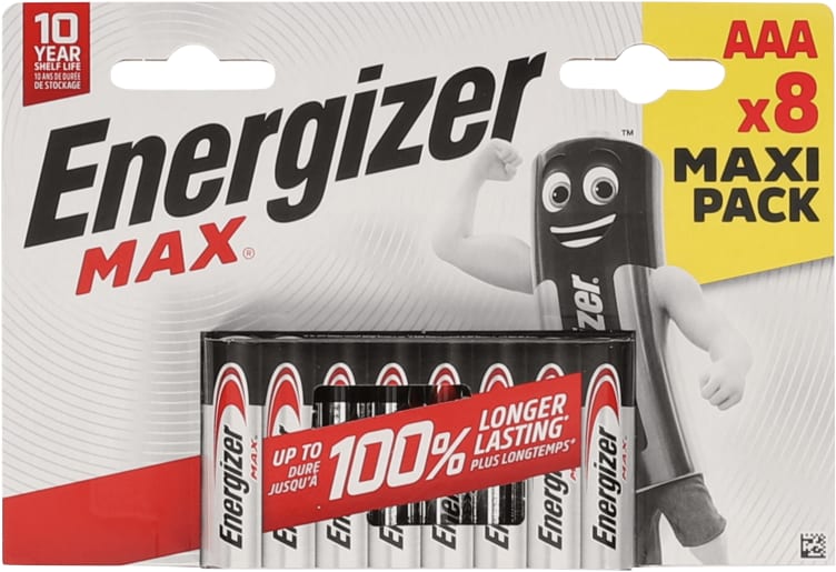 Bilde av Batteri Max Alk Aaa Chp8 8stk Energizer