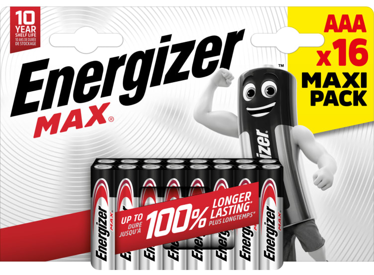 Bilde av Batteri Max Alk Aaa 16stk Energizer