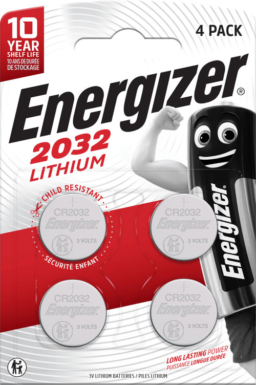 Batterier Cr2032 Lithium 4stk Energizer