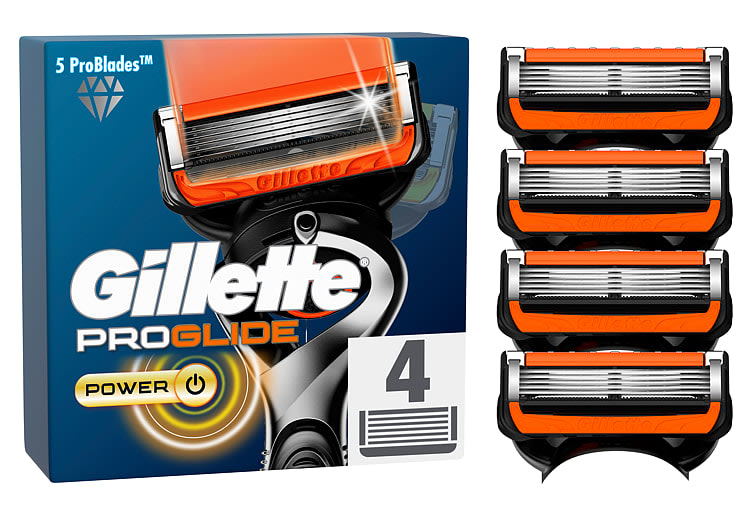 Fusion Blader Proglide Power 4stk Gillette