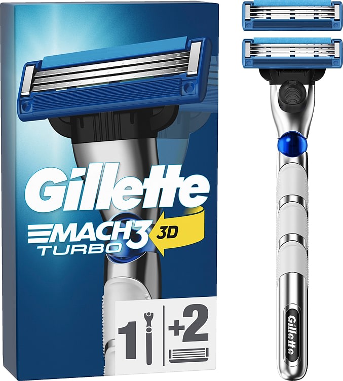 Product Image for Barberhøvel Mach3 Turbo 2up Gillette