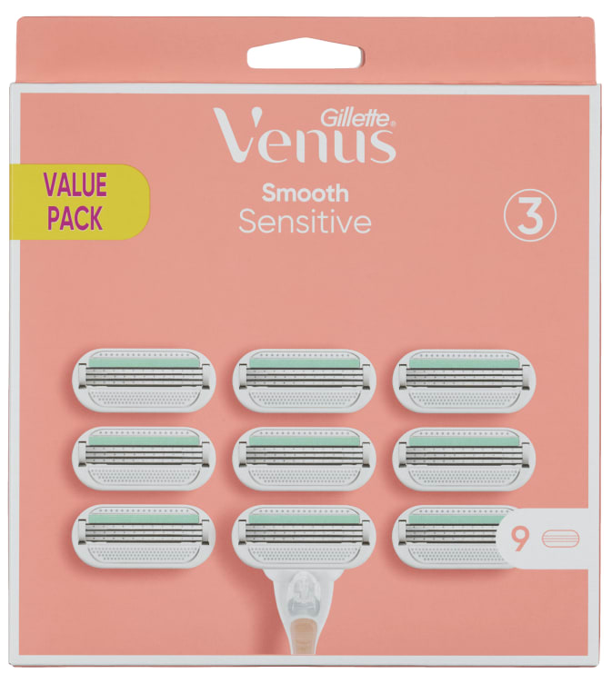 Venus Blader Smooth Sensitive 9stk Gillette