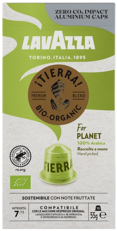 Tierra Planet Økol.10kapsler Lavazza