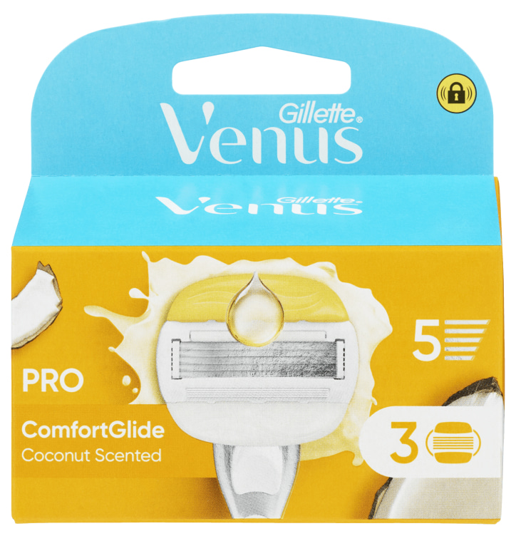 Venus Barberblad Comfglide Coconut 3stk Gillette