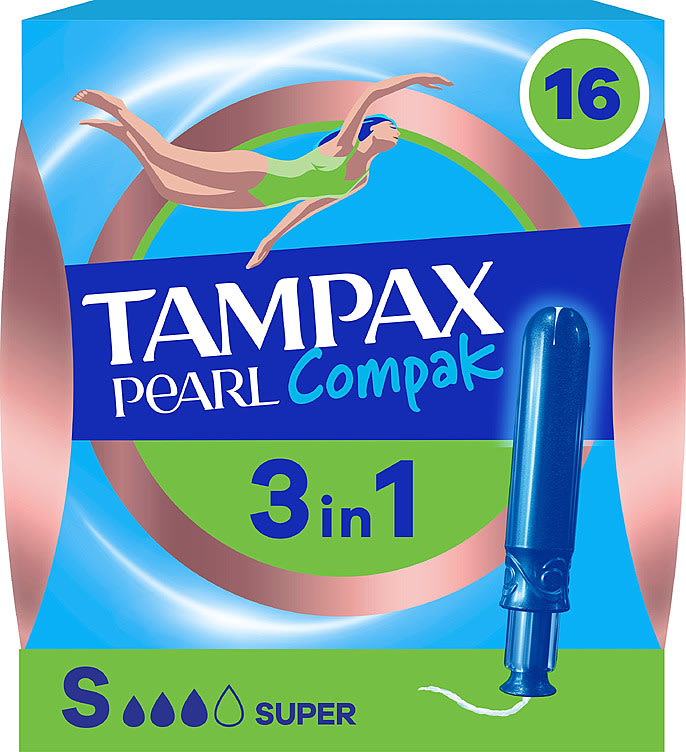 Tampax Compak Pearl Super 16stk