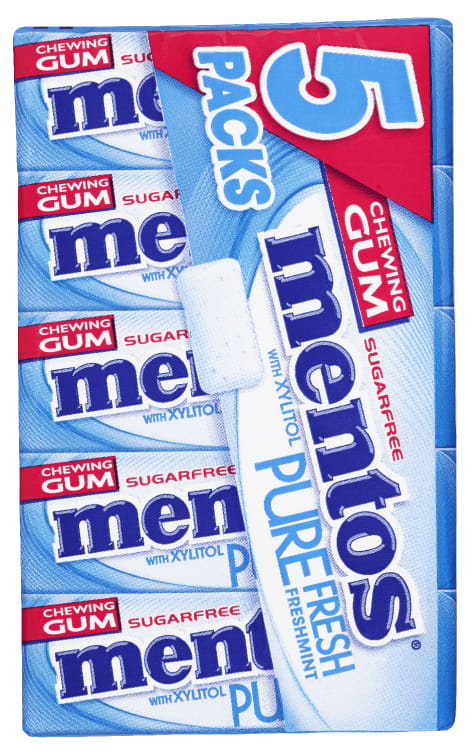 Bilde av Mentos Gum Pure Fresh Mint Mp5 66g