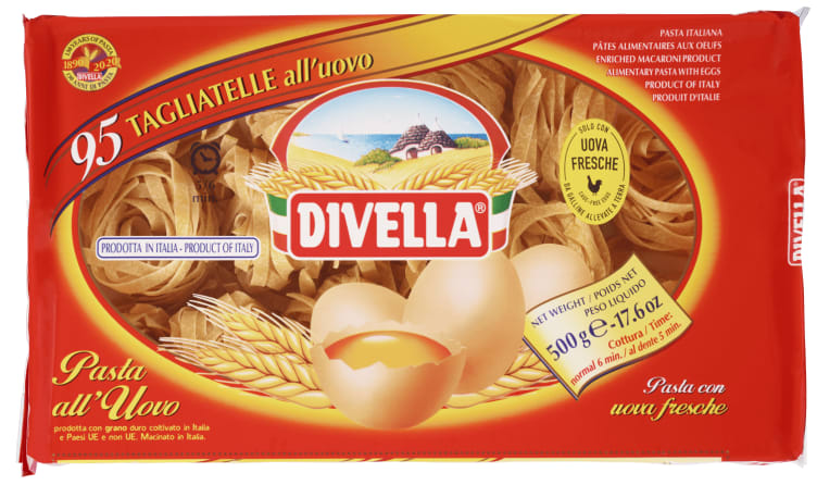 Tagliatelle m/Egg 500g Divella