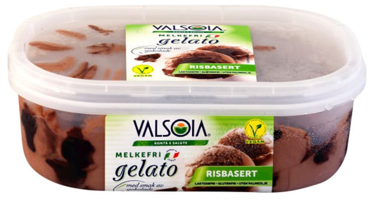 Gelato Ris-Is Sjokolade Melkefri 1l Valsoia