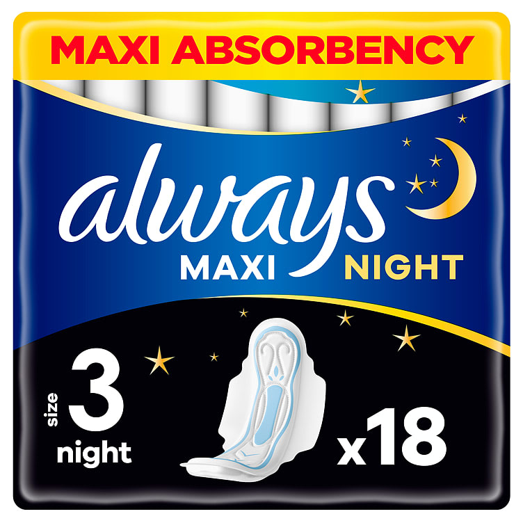 Bilde av Always Maxi Night S3 18stk