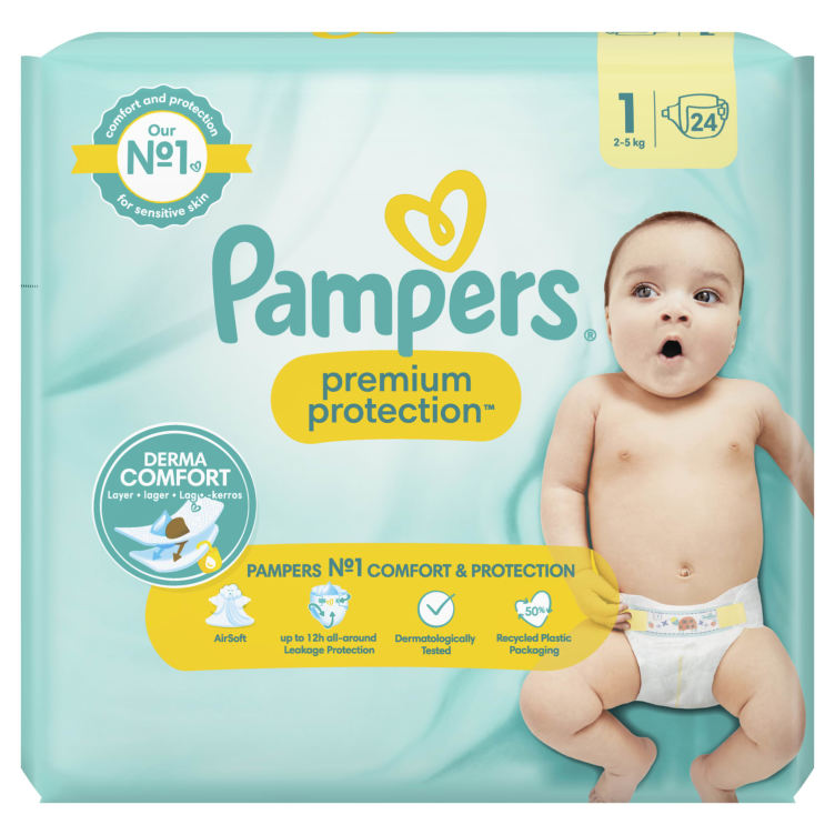 Pampers Premium Protection S1 2-5kg 24stk