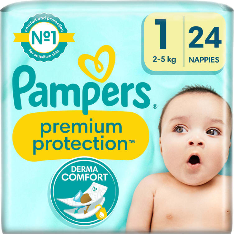 Pampers Premium Protection S1 2-5kg 24stk