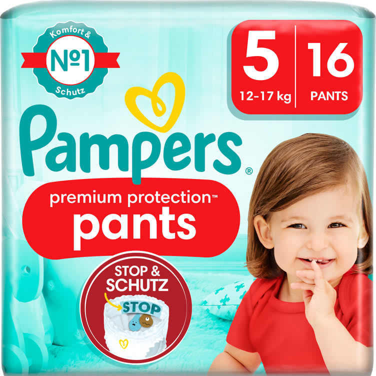 Bilde av Pampers Premium Pants S5 12-17kg 16stk