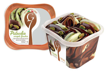 Iskrem Pistacchio Variegato Gianduia 1l G7