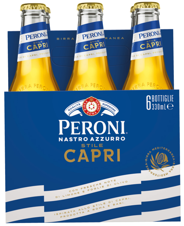 Peroni Nastro Azzurro Capri 0,33lx6 flaske
