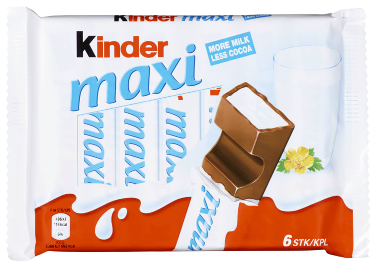Kinder Maxi Sjokolade 21gx6stk Ferrero