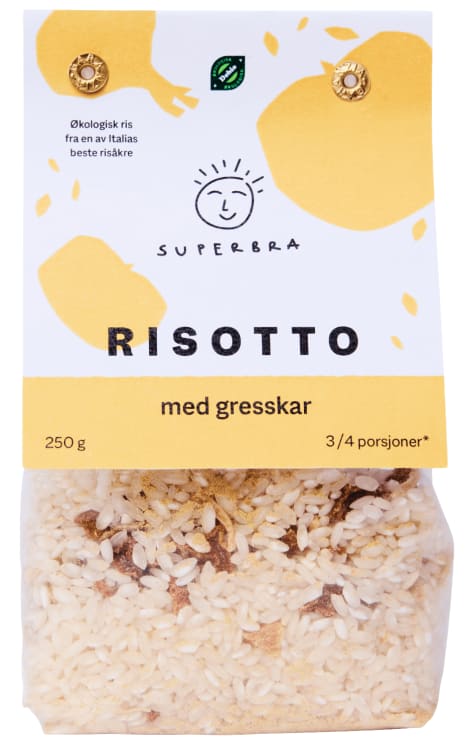 Bilde av Risotto m/Gresskar Økol 250g Superbra