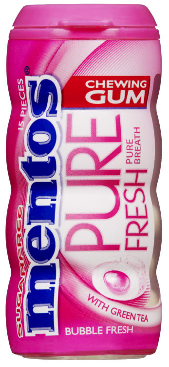 Mentos Gum Pink Bubble Fresh Bottle 30g