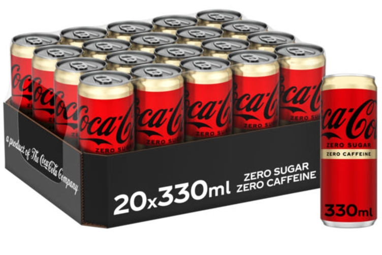 Product Image for Coca-Cola Zero Koffeinfri 0,33lx20bx Brett