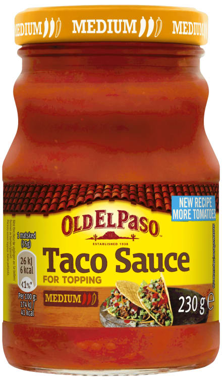 Taco Sauce Medium 230g Old El Paso