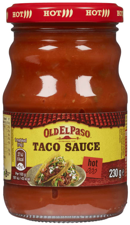 Taco Sauce Hot 230g Old El Paso