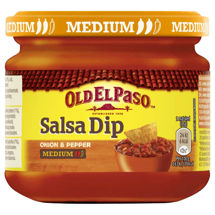 Salsa Dip Medium 312g Old El Paso