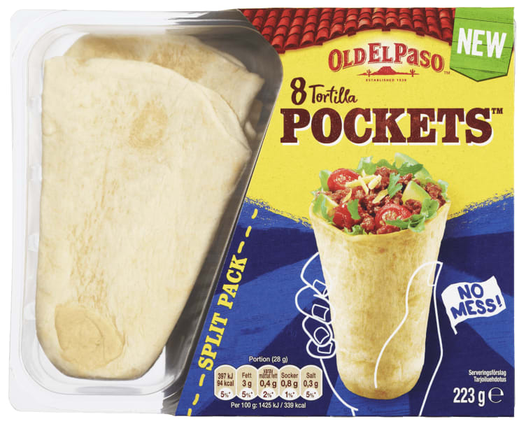 Tortilla Pockets 223g Old El Paso