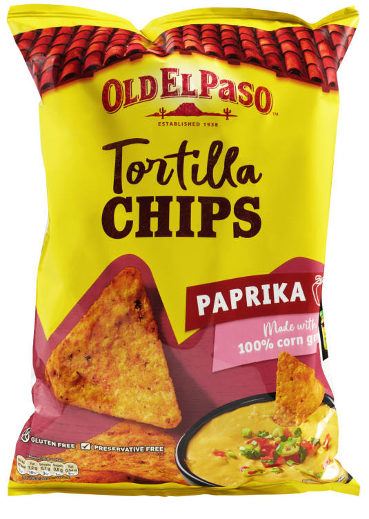 Tortilla Chips Paprika 185g Old El Paso