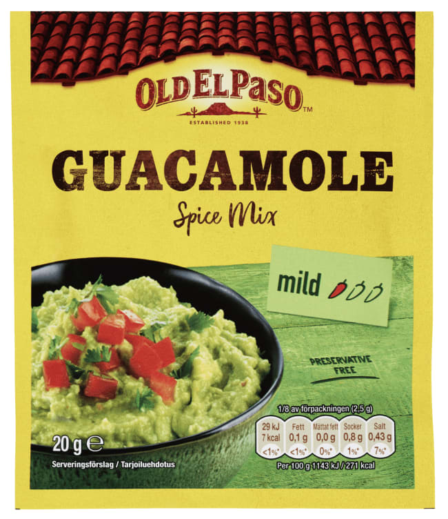 Spice Mix Guacamole 20g Old El Paso