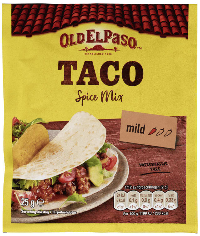 Taco Spice Mix 25g Old El Paso