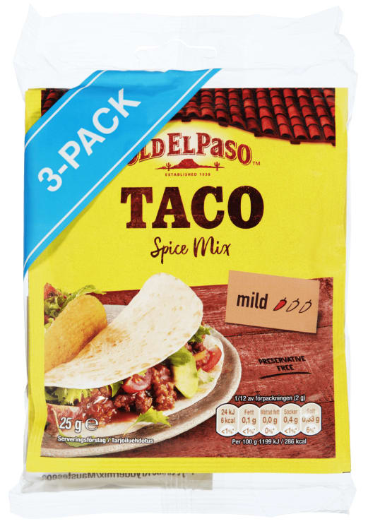 Taco Spice Mix 3x25g Old El Paso