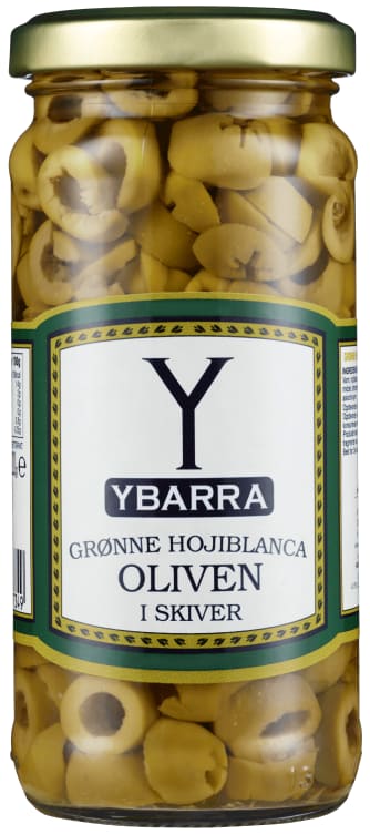 Oliven Grønne skivet 230g Ybarra