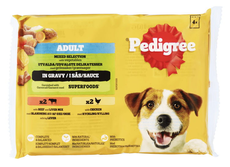 Pedigree Pouch Kylling&Biff&Grønnsaker