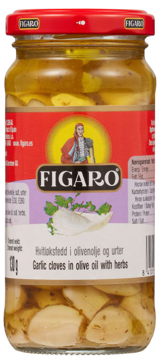 Hvitløk Marinert m/Urter 240g Figaro