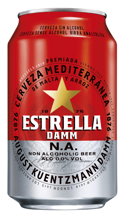 Bilde av Estrella Damm Alkoholfri 0,33l boks