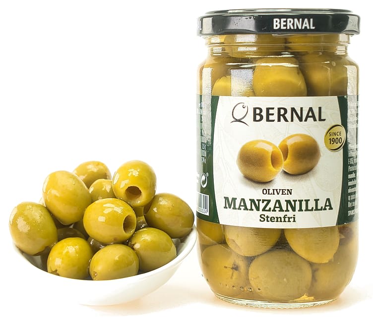 Oliven Manzanilla Steinfri 150g Bernal
