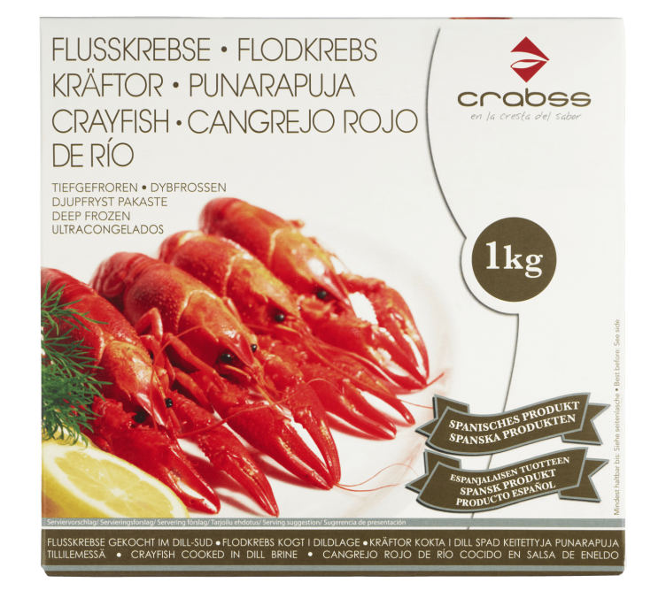 Ferskvannskreps 28/35 1kg Crabss
