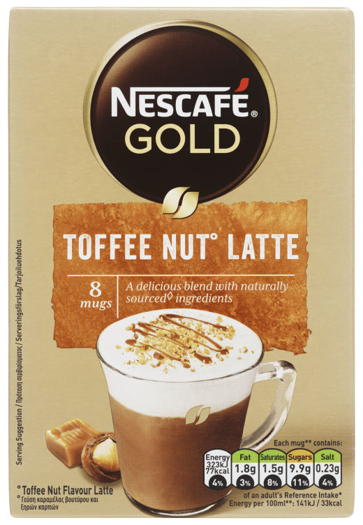 Nescafé Gold Toffee Nut Latte 8pos