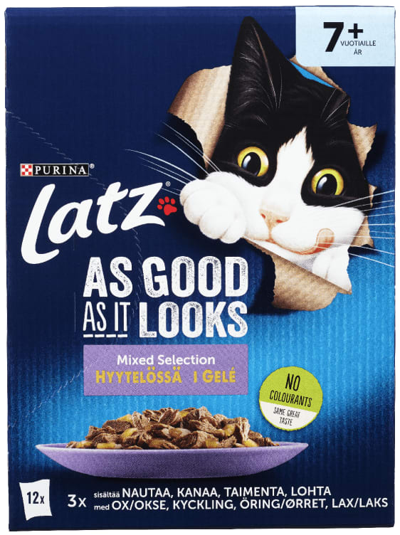 Product Image for Latz Agail Senior Mix i Gele 1020g Purina