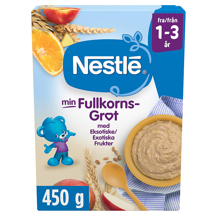 Product Image for Min Fullkornsgrøt Eksotiske Frukter 1-3 År 450g