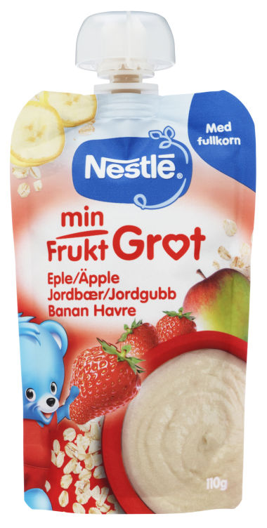 Product Image for Min Fruktgrøt Jordbær 110g fra 6m Nestle