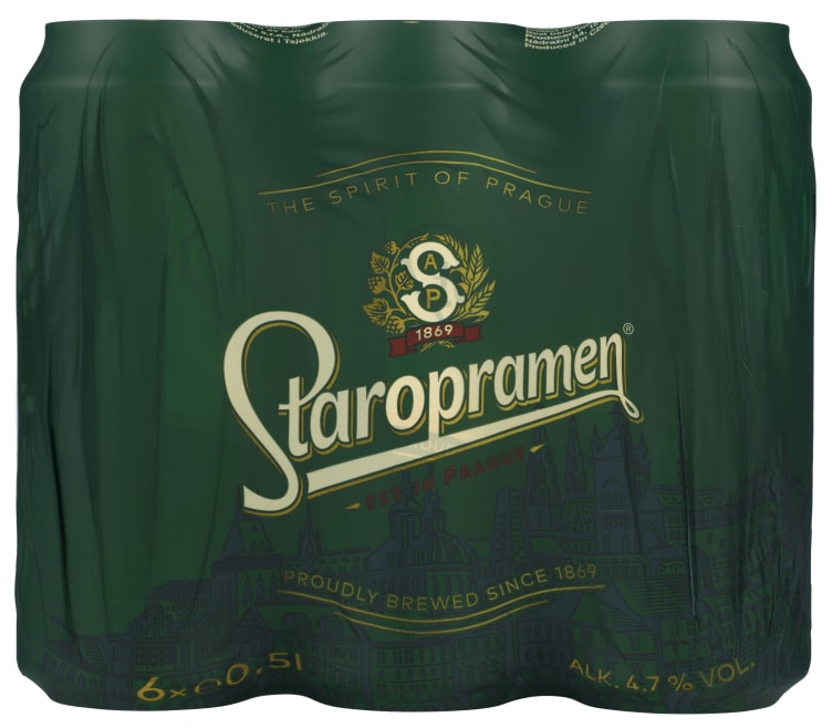 Bilde av Staropramen Premium 0,5lx6 boks