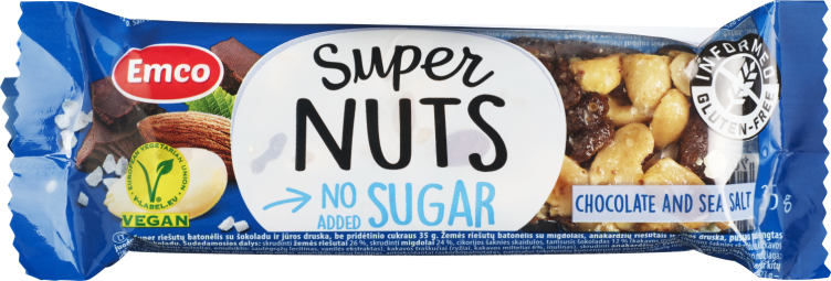 Superbar Chocosalt 35g glutenfri u/Sukker