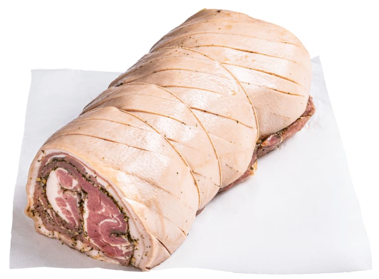 Porchetta Av Svin Jæren Smak Svin Rå pr Kg