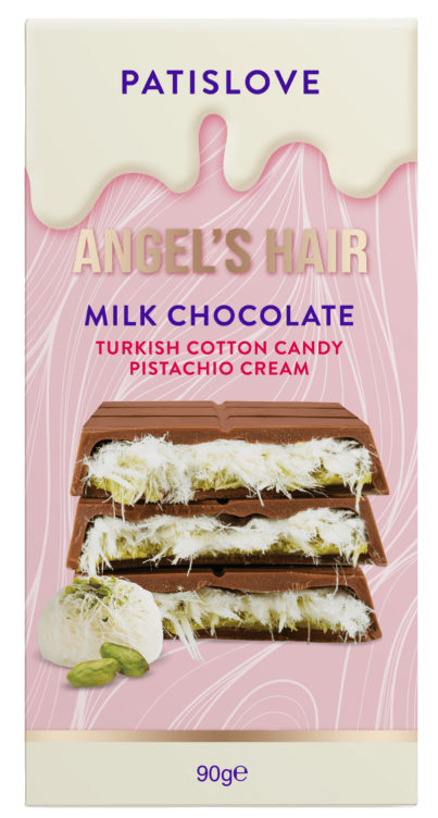 Product Image for Angel's Hair Milk Chocolate Pistachio 90g