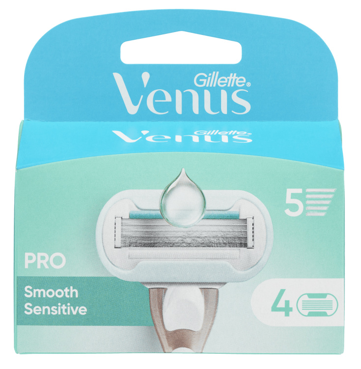 Venus Barberblad Pro Smooth Sens 4stk Gillette