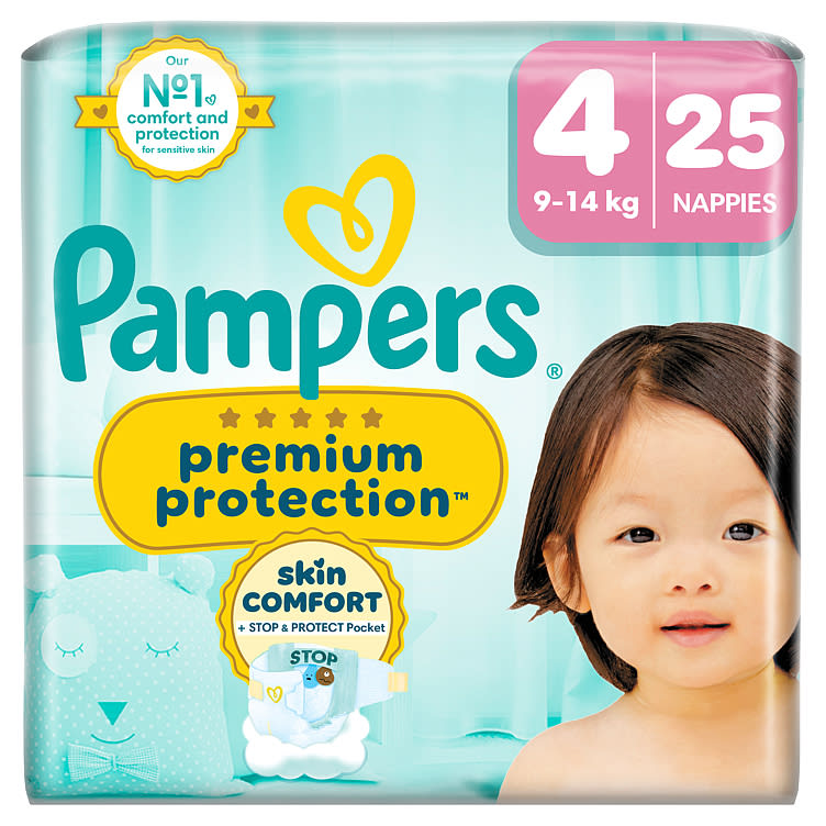 Product Image for Pampers Bleier Prem Prot S4 9-14kg 25stk