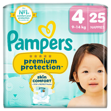 Pampers Bleier Prem Prot S4 9-14kg 25stk