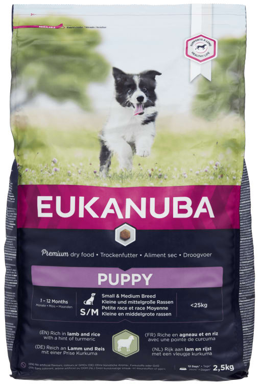 Dog Puppy Small med 2.5kg Eukanuba