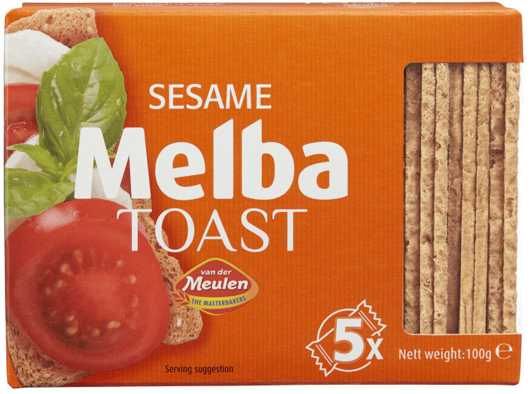 Melbatoast m/Sesamfrø 100g Meulen